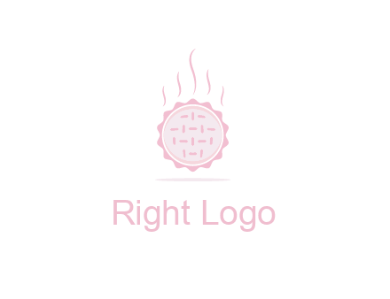 steaming pie bakery logo