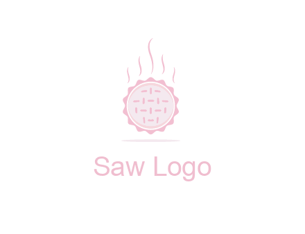 steaming pie bakery logo