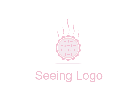 steaming pie bakery logo