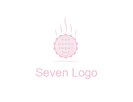 steaming pie bakery logo