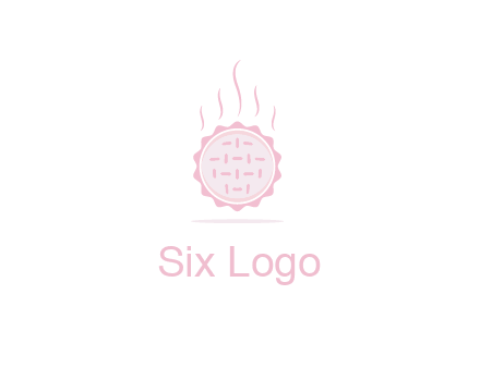 steaming pie bakery logo