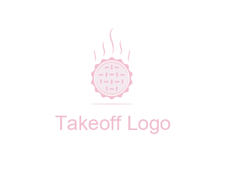 steaming pie bakery logo