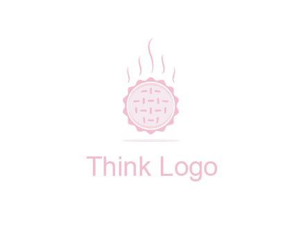 steaming pie bakery logo