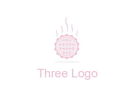steaming pie bakery logo