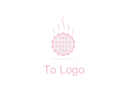 steaming pie bakery logo