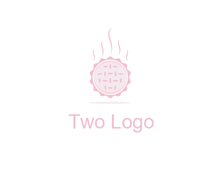 steaming pie bakery logo