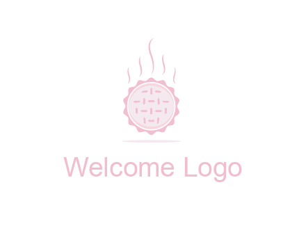 steaming pie bakery logo