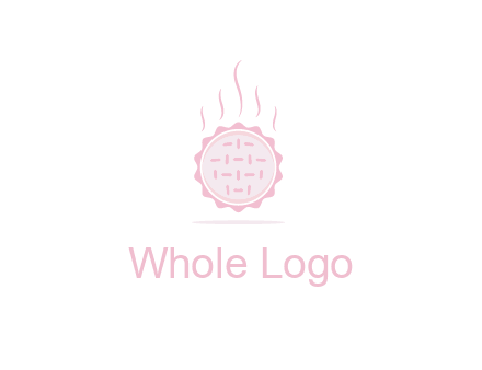steaming pie bakery logo