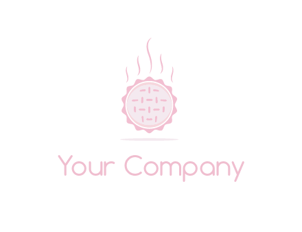 steaming pie bakery logo