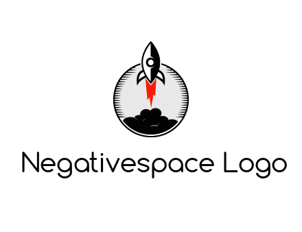 rocket launching logo