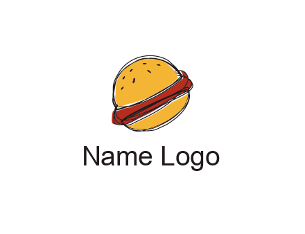 titled burger in a fast food logo