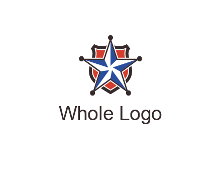 star over badge logo