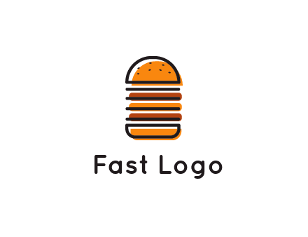 double decker burger logo
