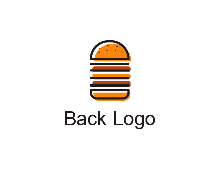 double decker burger logo