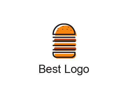 double decker burger logo