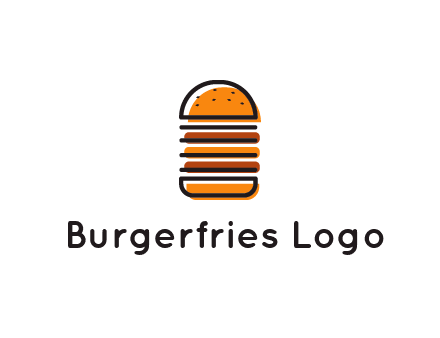 double decker burger logo