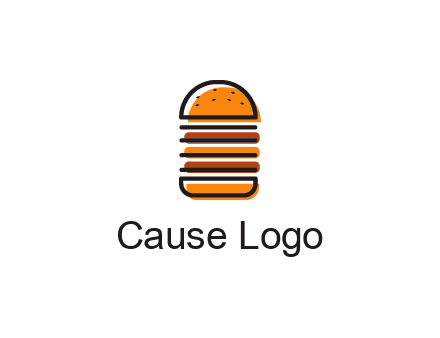 double decker burger logo