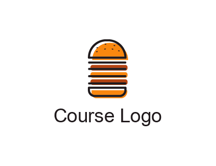 double decker burger logo