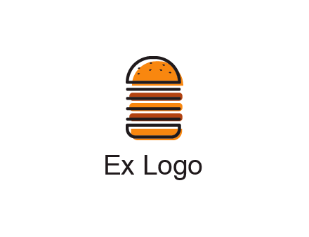double decker burger logo