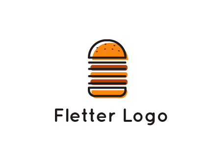 double decker burger logo