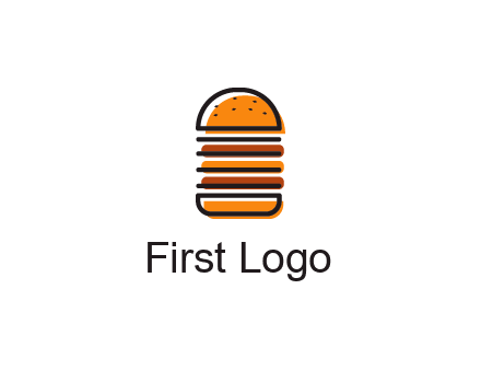 double decker burger logo