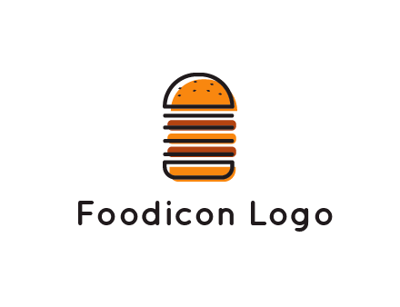 double decker burger logo