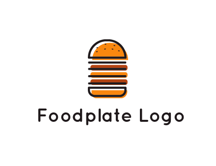 double decker burger logo