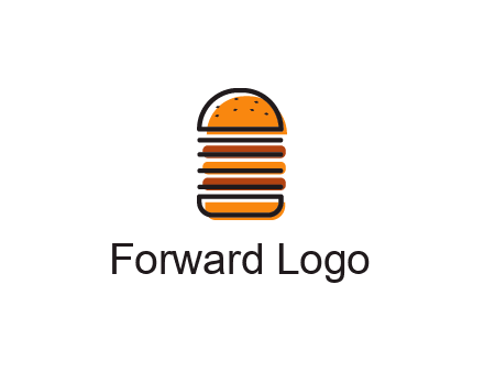 double decker burger logo