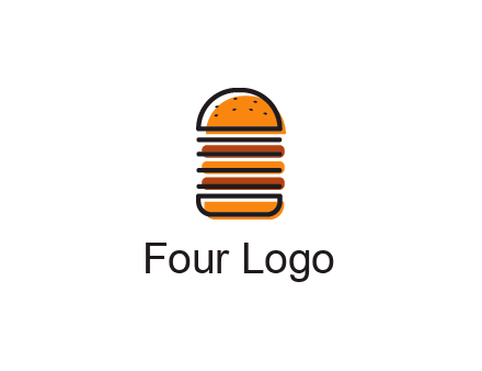 double decker burger logo