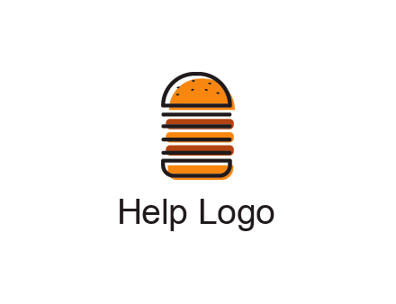 double decker burger logo