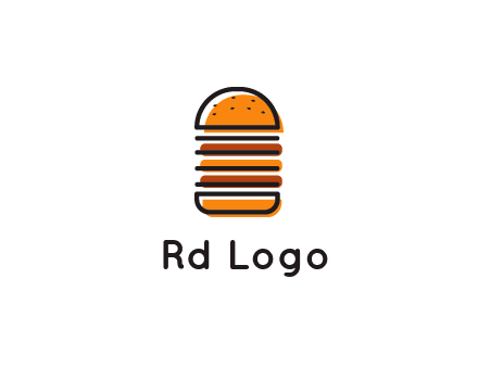 double decker burger logo