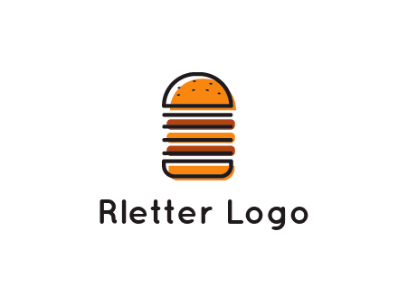 double decker burger logo