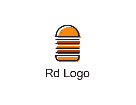 double decker burger logo