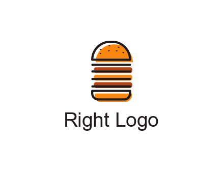 double decker burger logo