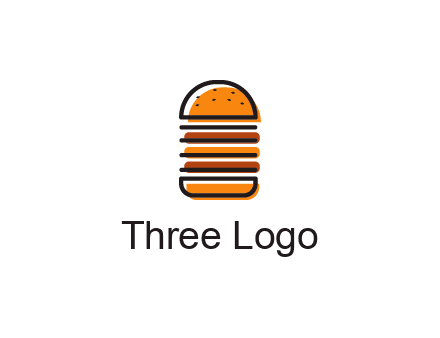 double decker burger logo