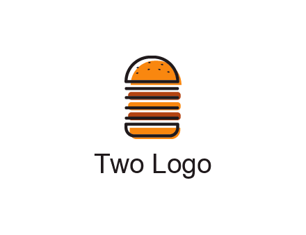 double decker burger logo