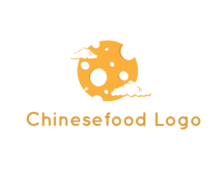 moon mad of cheese logo with clouds