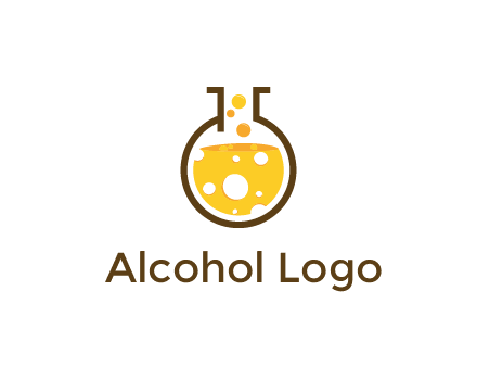 drink bubbling in flask logo