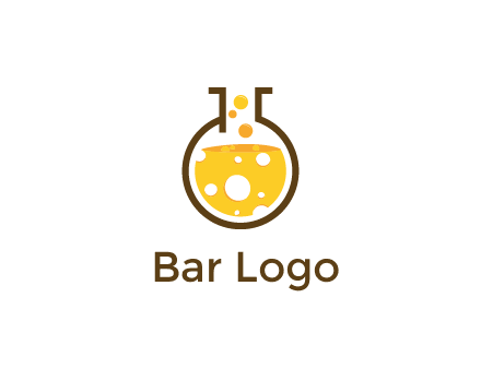drink bubbling in flask logo