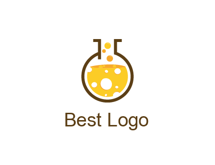drink bubbling in flask logo