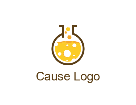 drink bubbling in flask logo