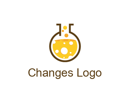 drink bubbling in flask logo