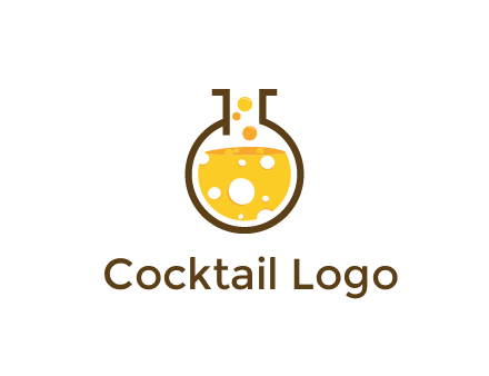 drink bubbling in flask logo