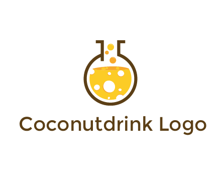 drink bubbling in flask logo