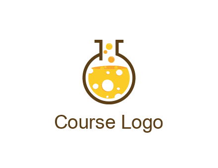 drink bubbling in flask logo