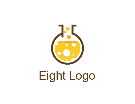 drink bubbling in flask logo