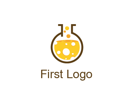 drink bubbling in flask logo