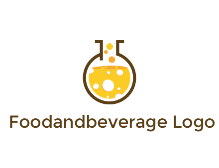 drink bubbling in flask logo