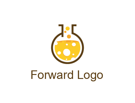 drink bubbling in flask logo