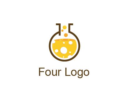 drink bubbling in flask logo